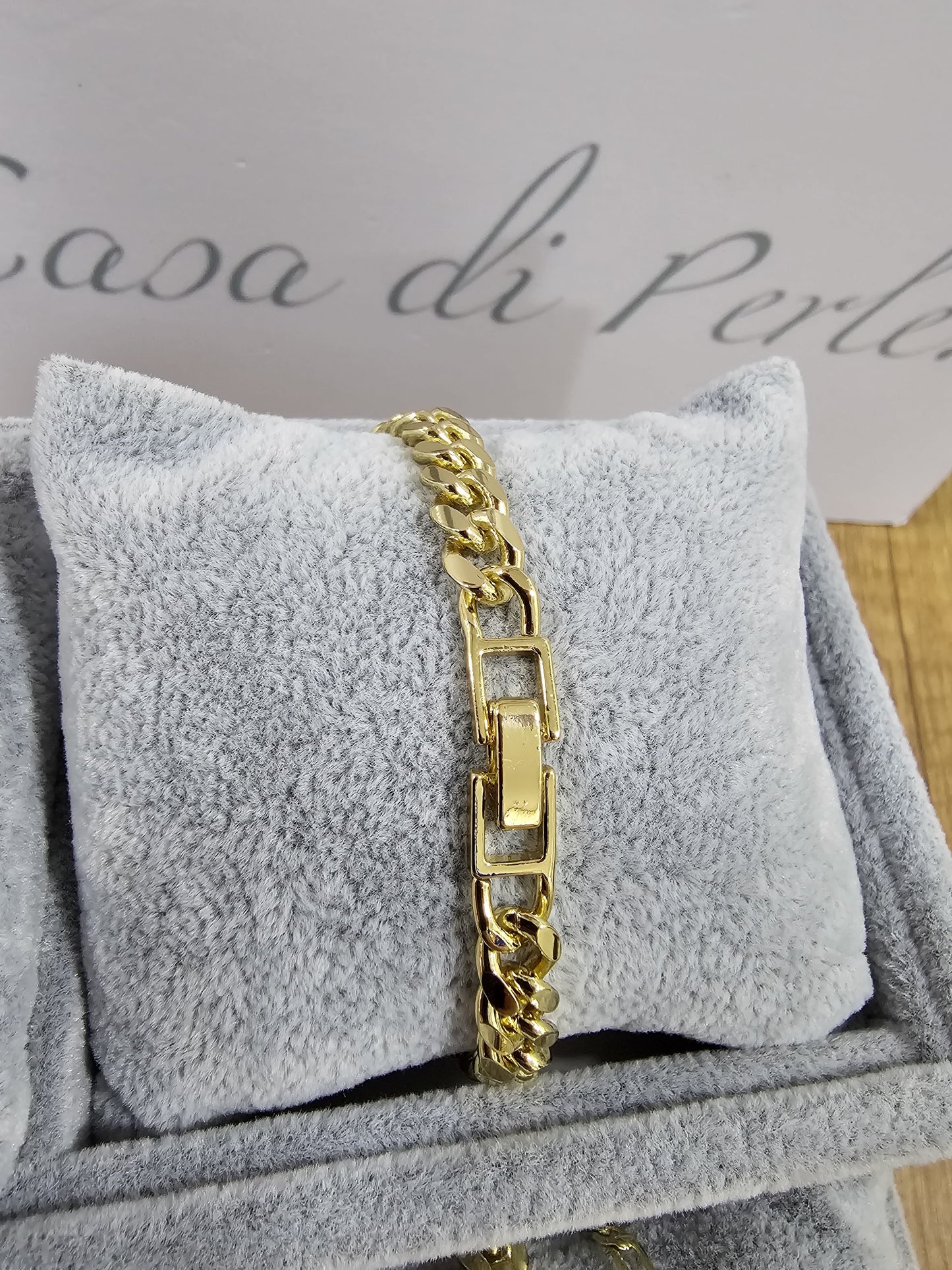 Pulsera Cubana don dije San Judas de Tadeo Oro Laminado