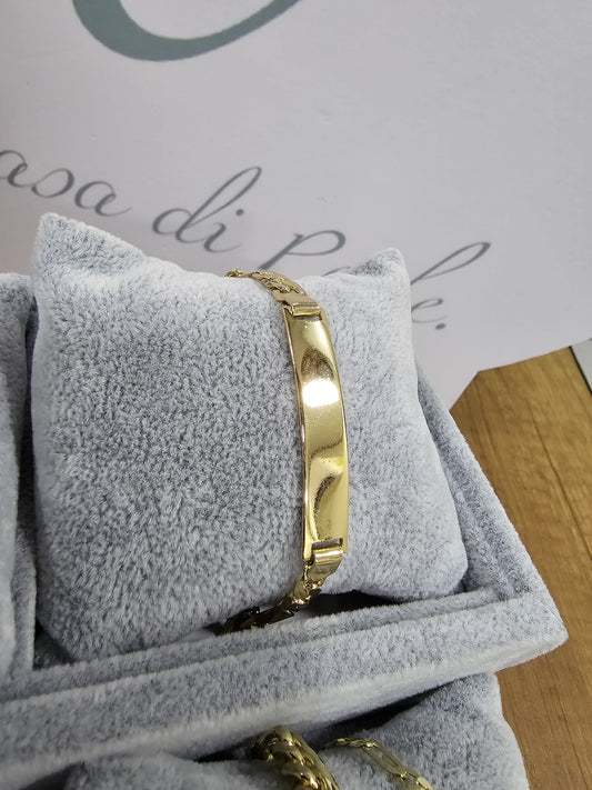 Pulsera Fígaro Marinera Oro Laminado